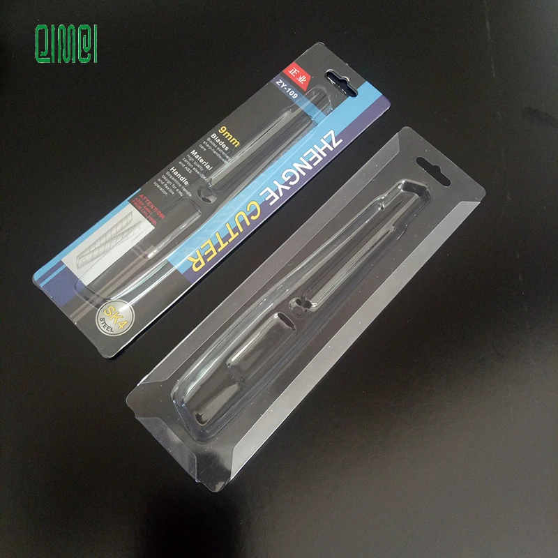 Wholesale  PET Sliding card blister for Knife blister package