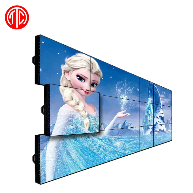 
2018 Multiple advertising 4k led video wall tv display, 3*3 Multi screen DID lcd video wall 