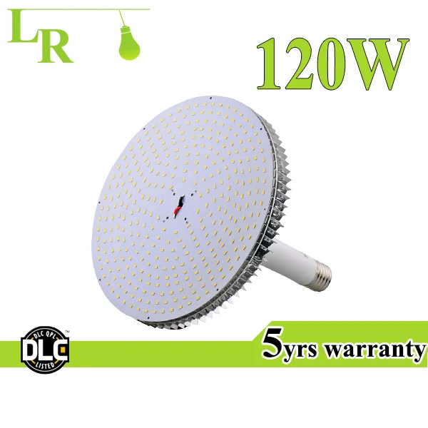 Hot sales high brightness DLC 120w LED High Bay Retrofit bulb E40 E39 base LED 450W MH/HPS replacement lamp