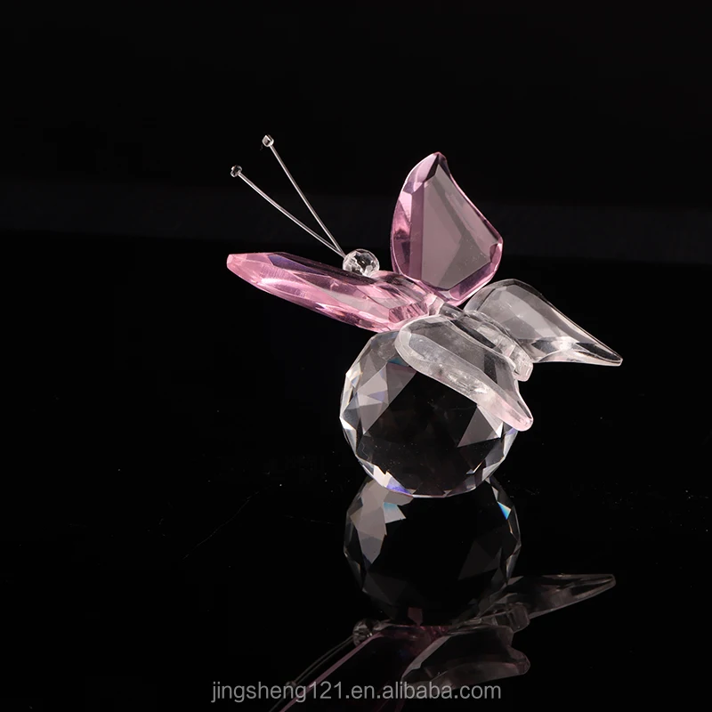 Crystal Glass Butterfly Model Crystal Butterfly For Crystal Wedding Gift