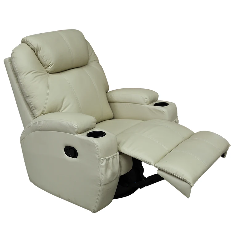 Full Grain Leather Electric Electronic French Recliner Single Power Germany Motion One Seater Auto Chair Sofa Reclining