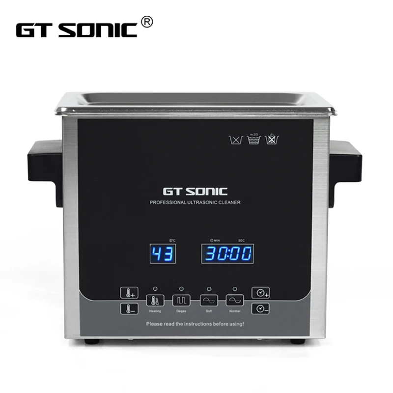 Gt Sonic-D3 3L 100W 50W 40Khz Ultrasound Cleaning Equipment Degas Digital Ultrasonic Cleaning Equipment With Degas