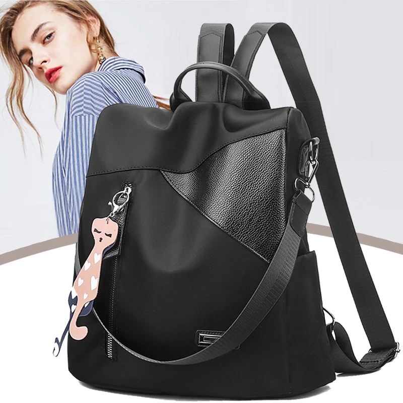 2019 Fashion Women logo custom Backpack lady Travel Back Bag For Girls Retro School Backpack
