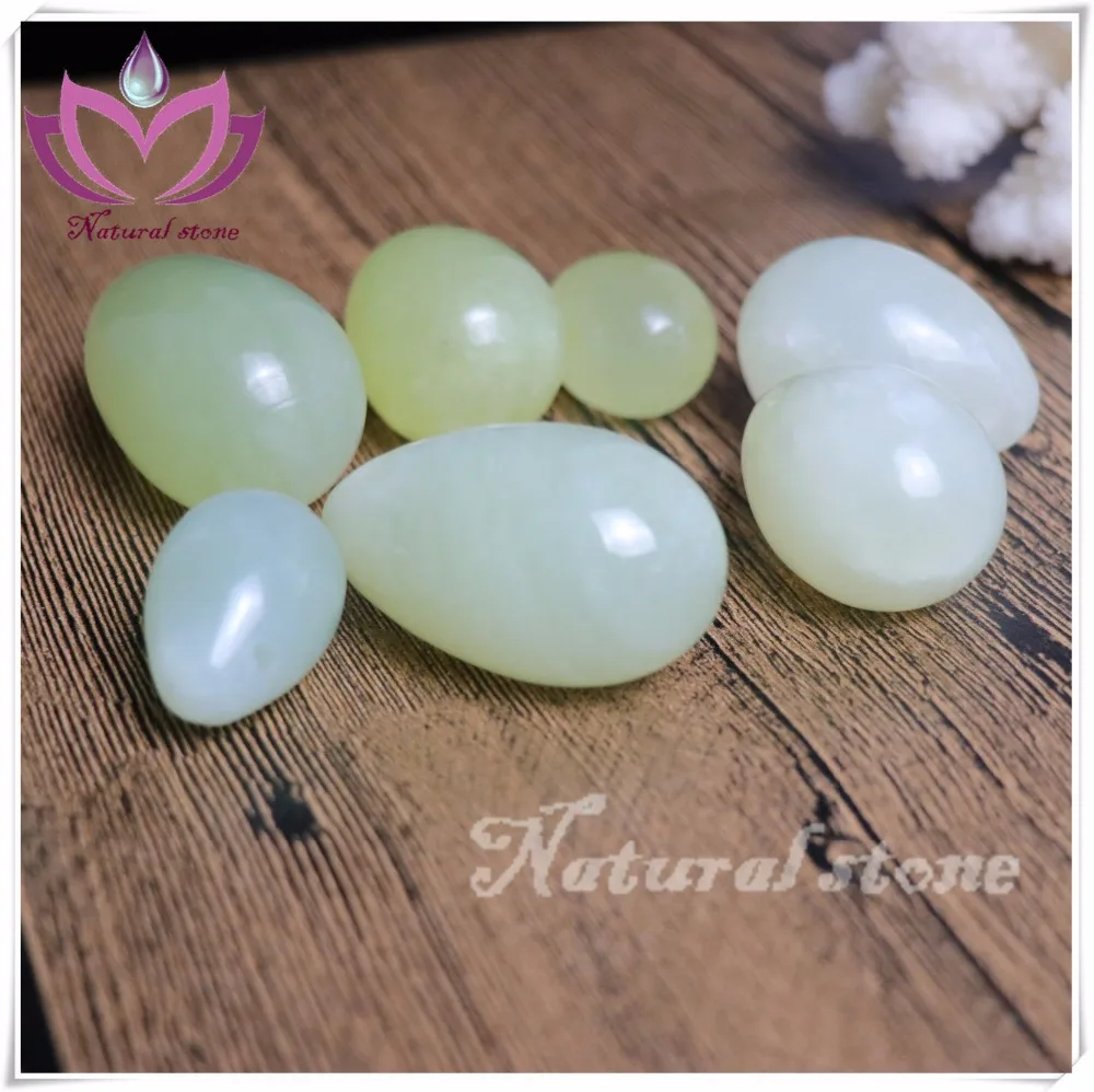 competitive price 5*4 4*3 3*2 xiuyan green jade eggs  sexy kegel for ladies vagin drilled or undrilled yoni products eggs