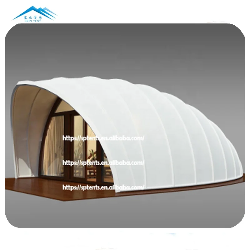 42sqm shell luxury hotel tent PVDF membrane architecture structure  tent