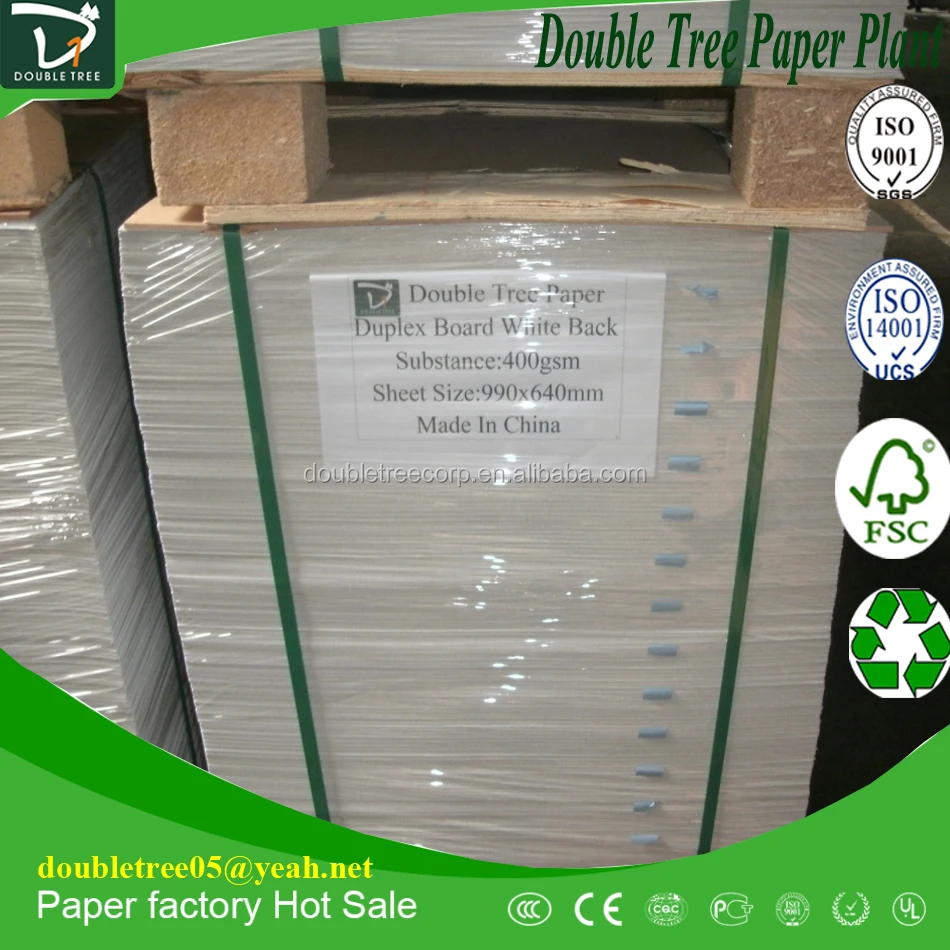 
White/Gray Back Duplex Board For Packing/Printing Paper 