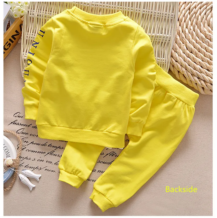 Eco-friendly clothing set kids sports suit children tracksuit casual clothes