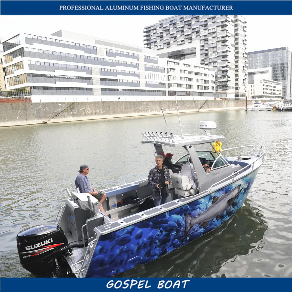 Japanese Aluminum Center Cabin Fishing Boats Ships Yacht with Walk Around for Fishman