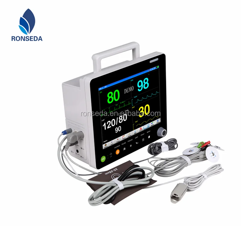 Digital and high quality Multi-Parameter Patient Monitor 12.1 Inch Diagnostic Apparatus