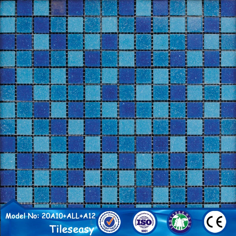 2015 new trend 25mm square glass brick tile swimming pool mosaic tiles