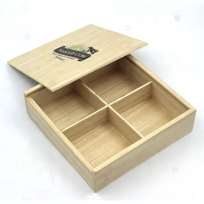 Необработанная сосновая древесина, упаковочная коробка для фруктов