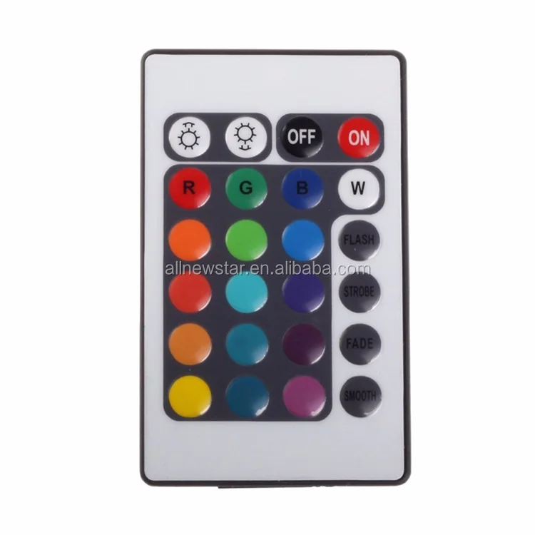 High Quality Mini 24 Keys mini LED RGB Controller DC12V 6A Wireless IR Remote RGB LED Mini Dimmer For SMD3528 5050 LED Strip