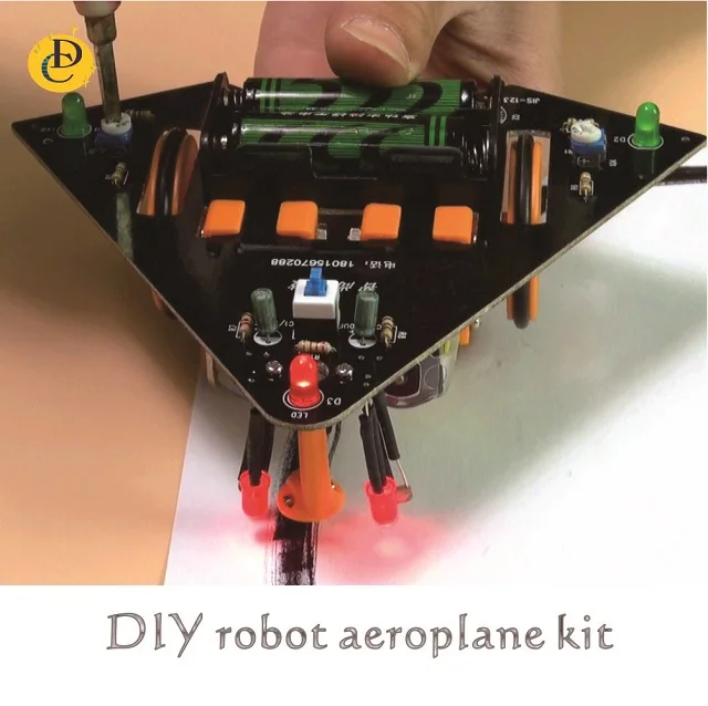 Aeroplane robot tracks diy electronic kits