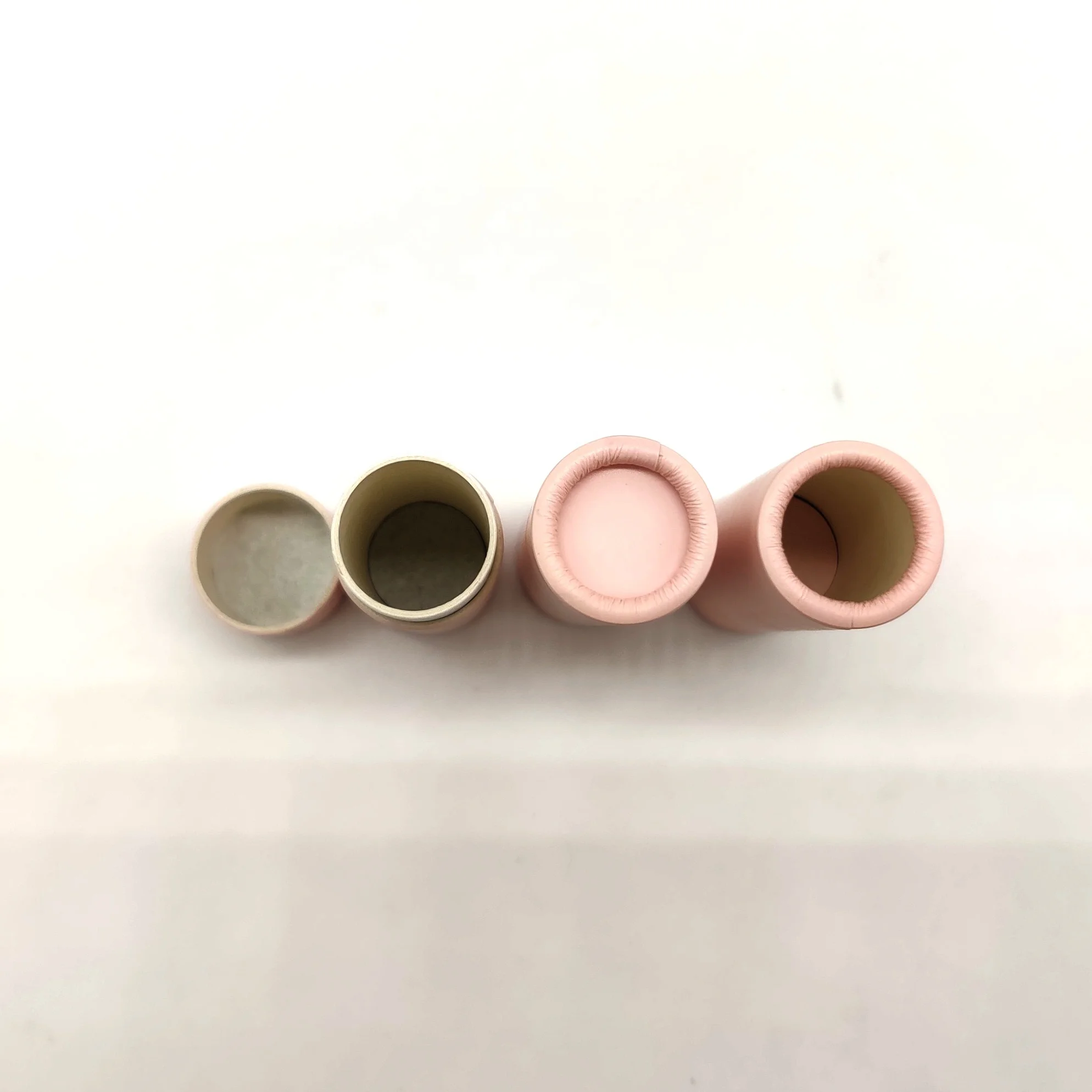 Toprint Printing Biodegradable Empty Lipbalm Cardboard Container Custom Push Up Art Paper Tube For Lip Balm Packaging