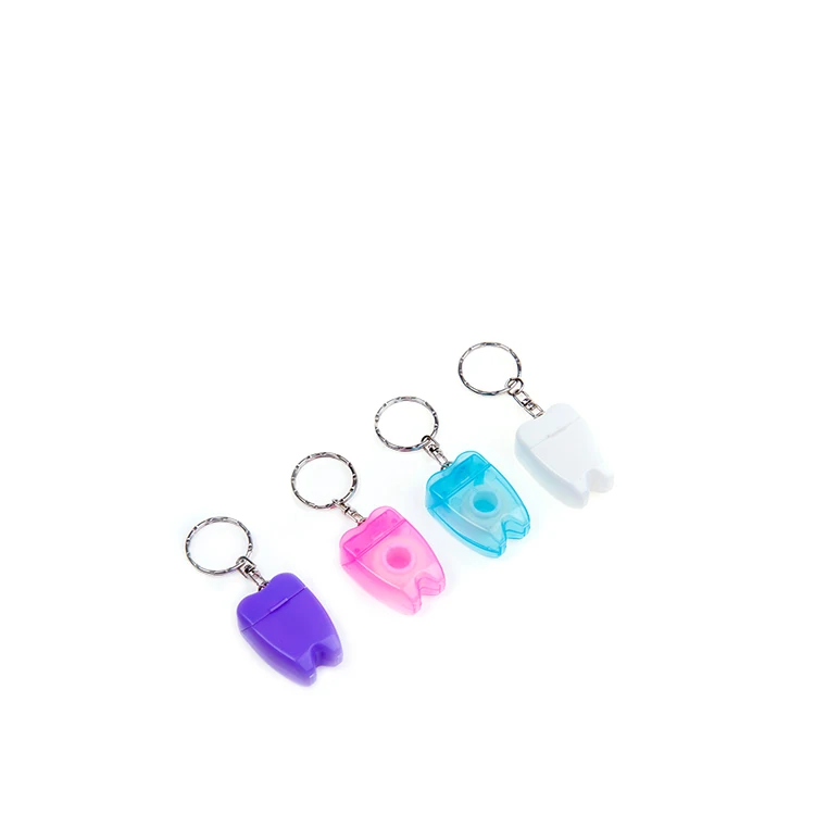 Высококачественный цветной дешевый брелок, шелковая зубная нить