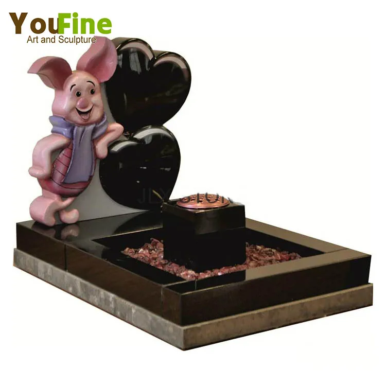 High Quality Granite baby Tombstone Design With Tiger For Sale