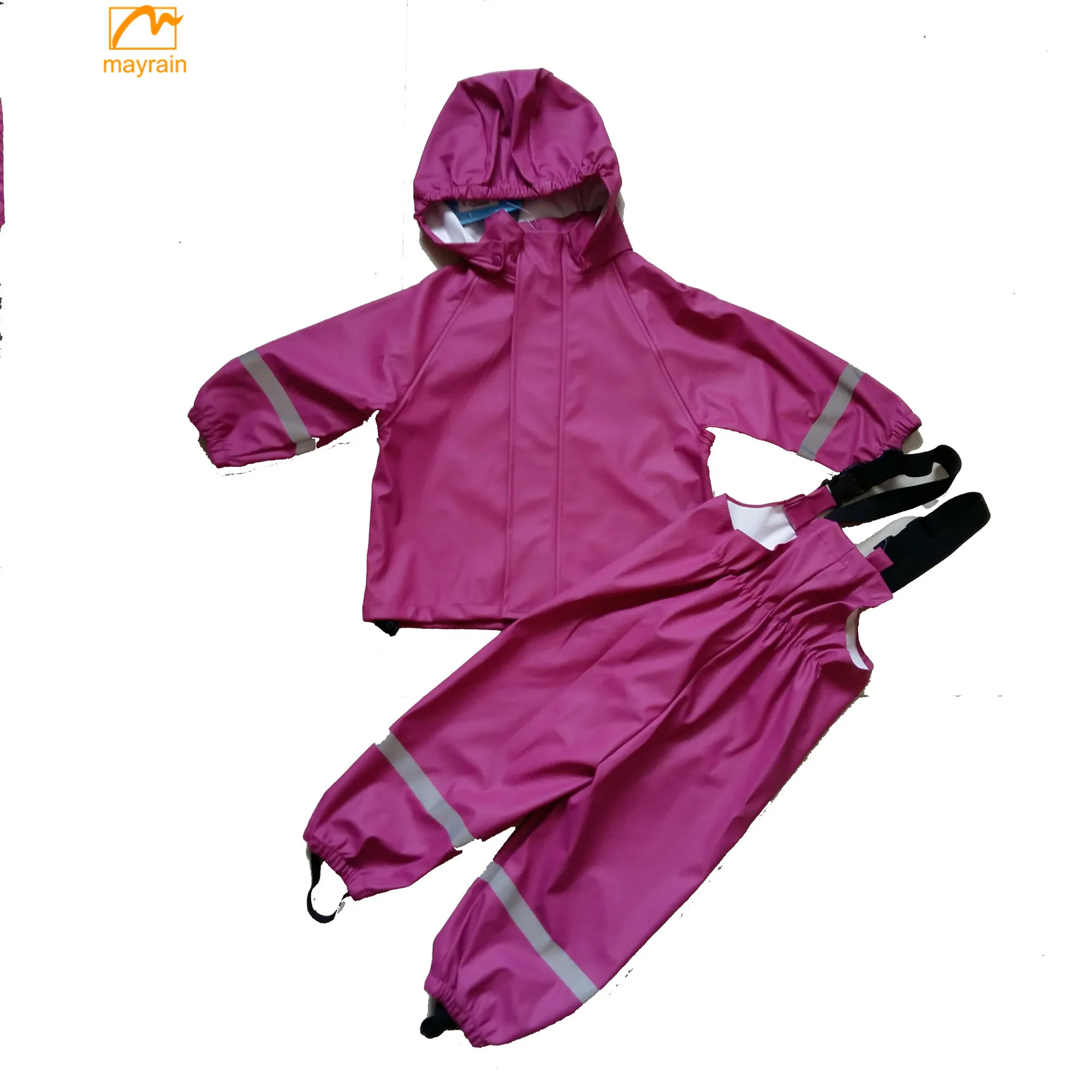 factory price kids rainsuits waterproof raincoats for children logo