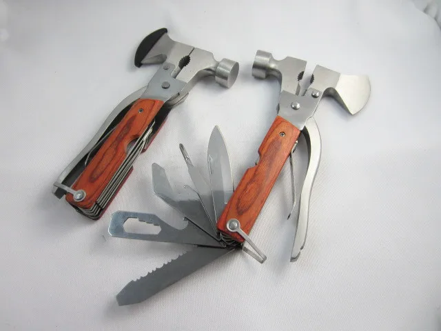 Multifunctional claw hammer rescue multi-purpose hammer with tote bag outdoor survival kit car safety claw hammer