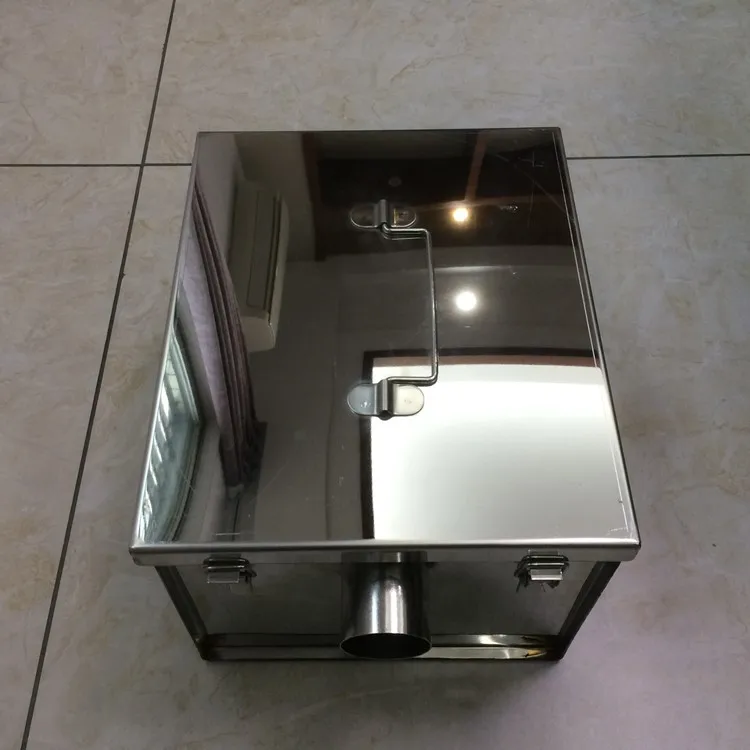  Portable Stainless Steel Kitchen Under Sink Grease Trap Oil Water Separator Restaurant Interceptor Sewage Treatment