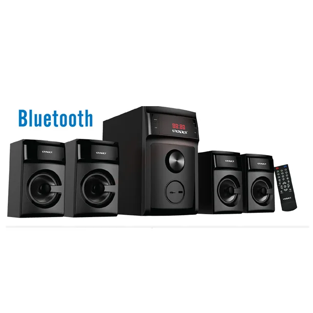 SATE- NO MOQ Brand  stocked Remote control 4.1 speaker home theater systems with USB/SD,FM/BL display,Karaoke   AS-502BL