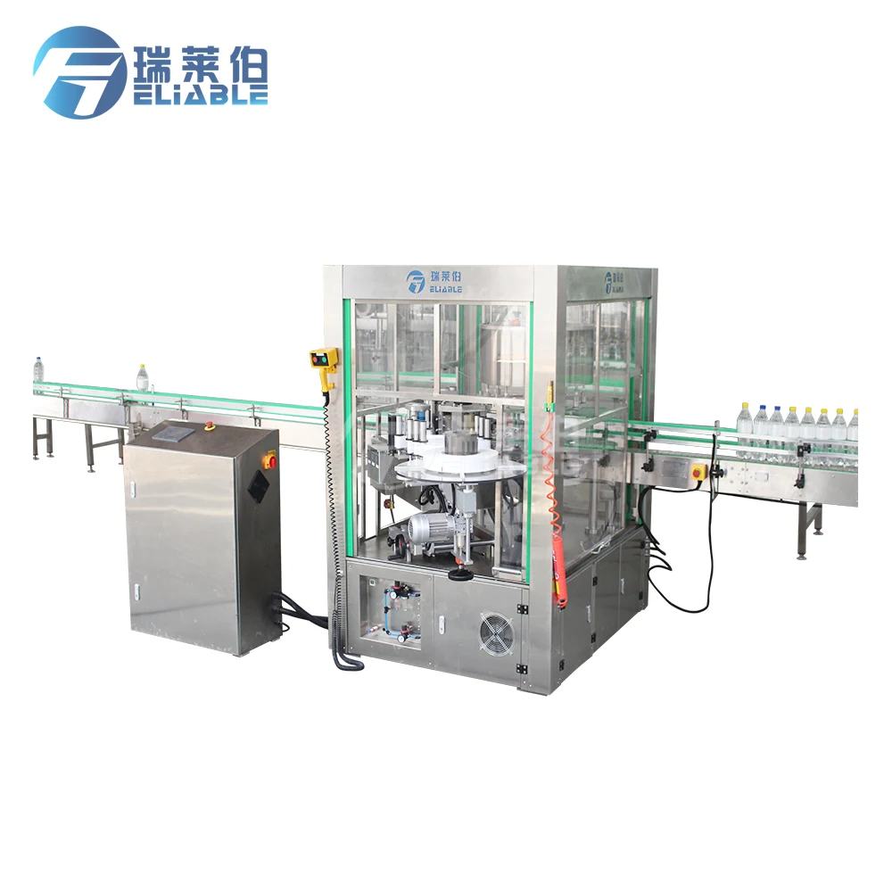 Hot Melt Glue Labeling Machine / Hot Glue Opp Label Machine For Water Bottles