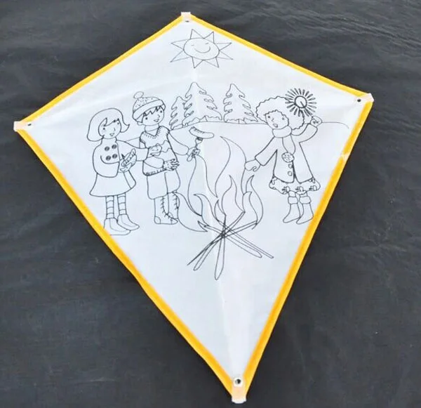New Design Drawing Kite DIY Kite with Colour Pens for Children