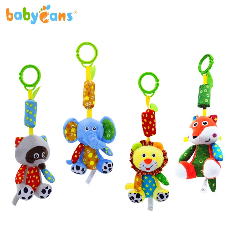 New Stuffed Animal Baby Soft Plush Hand Rattle Toys Lion Toys CE EN71