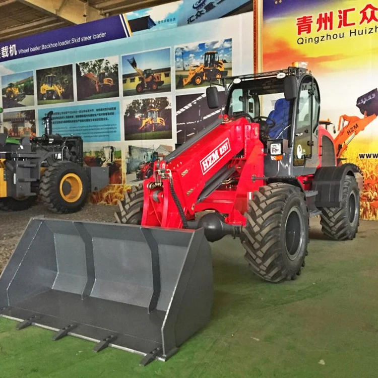 Hot sale HZM825T 2ton telescopic  heavy duty wheel loader  with CE