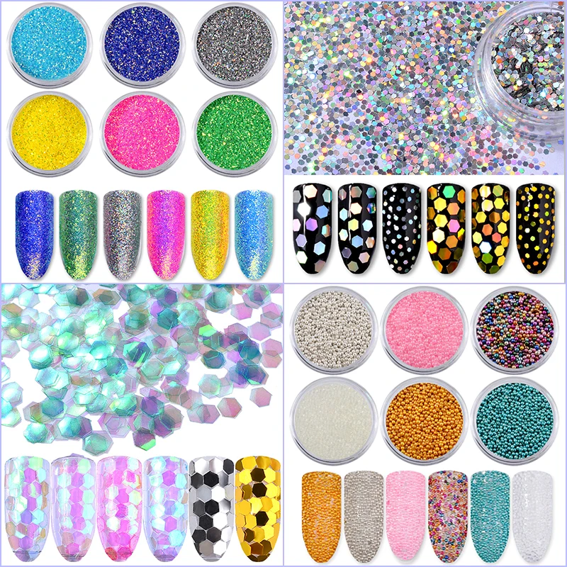 Dipping Chrome Acrylic Nail Powder Kit Salon Nail Tip Wraps Nail Art 2017 glitter