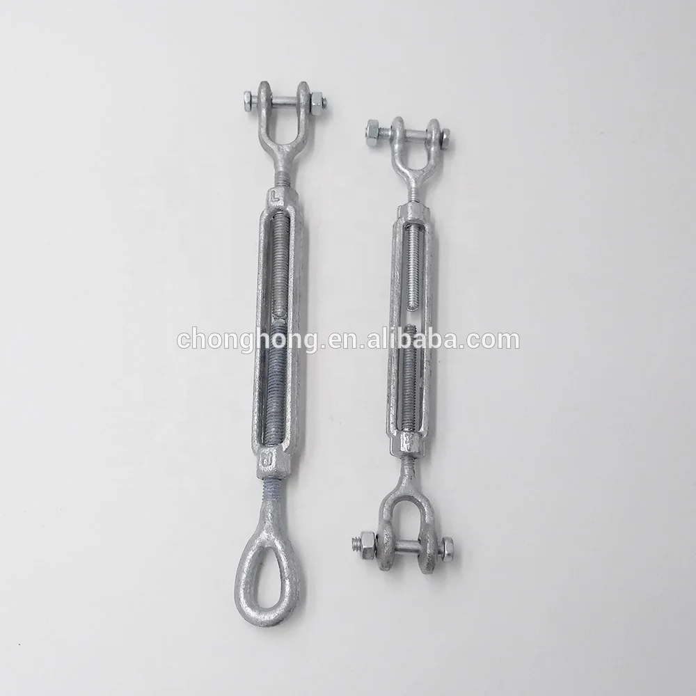 Фурнитура для снаряжения, арматура типа США 5/16 дюйма x4, Проволочный Трос с открытым корпусом, стяжка, кованая Оцинкованная Стальная Челюсть и петля, стяжка для кабеля