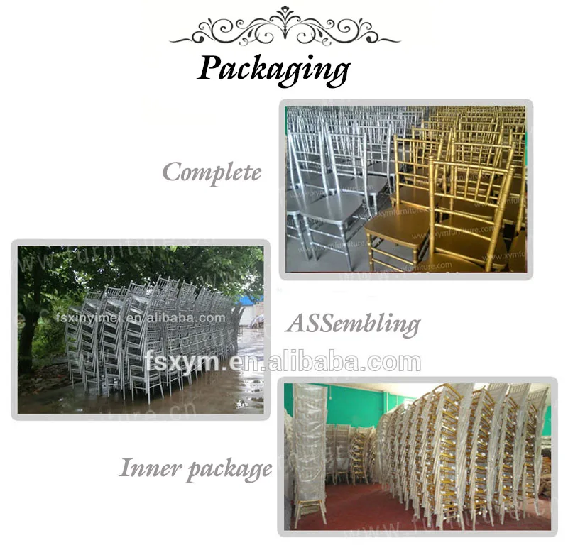 Wedding Furniture Elegant Design Chiavari Chair Banquet with Cushion Metal Iron Customized Modern Hotel Chair Dining Chair Black