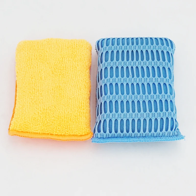 Professional Custom New Design Kitchen Mesh Microfiber Car Wash Magic Cleaning Sponge