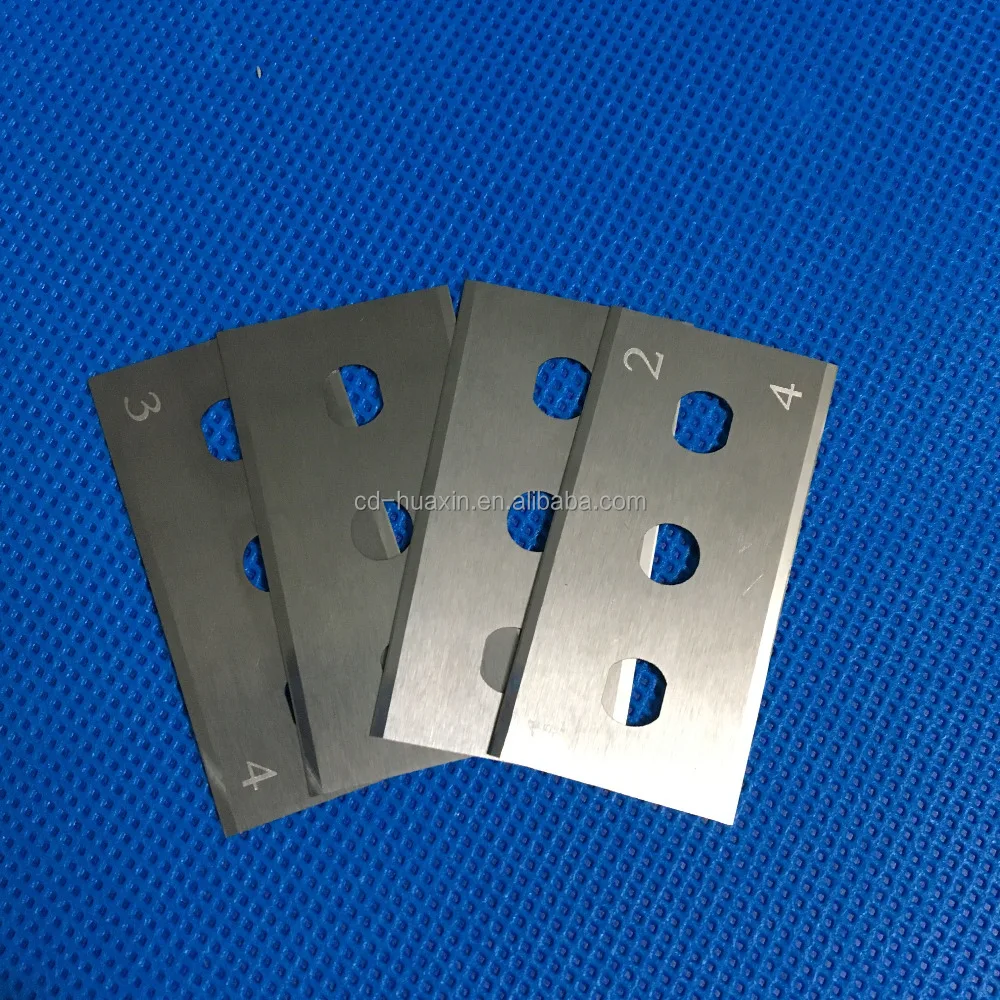 Tungsten Carbide blade machine knives razor blade for PE foil Aluminium foil cutting
