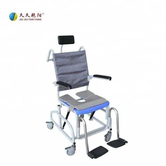 JY-XZC-01 в комплект не входит; Цвет серый; Четырехколесных транспортных средств для ванной комнаты в возрасте Уход Ванна настраиваемый задний углы стул для душа
