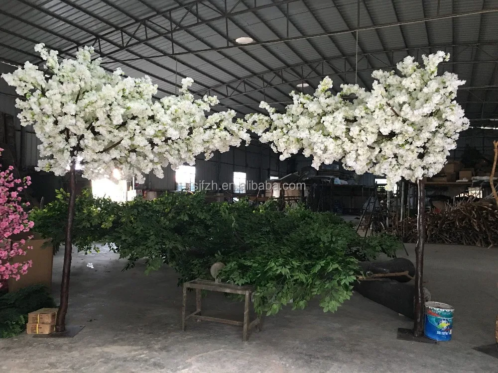 Wholesale high quality wedding decorations artificial cherry tree, fake cherry tree decoration plastic cherry blossom tree