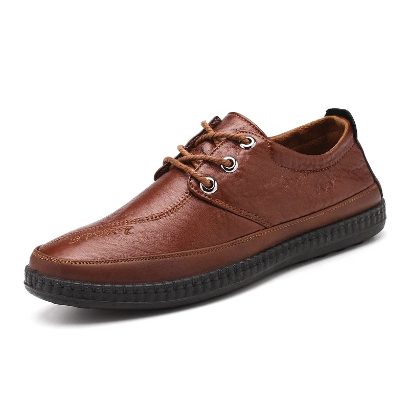 
2019 spring new soft outsole casual leather shoes male leather insock moroccan leather shoes casual shoe 