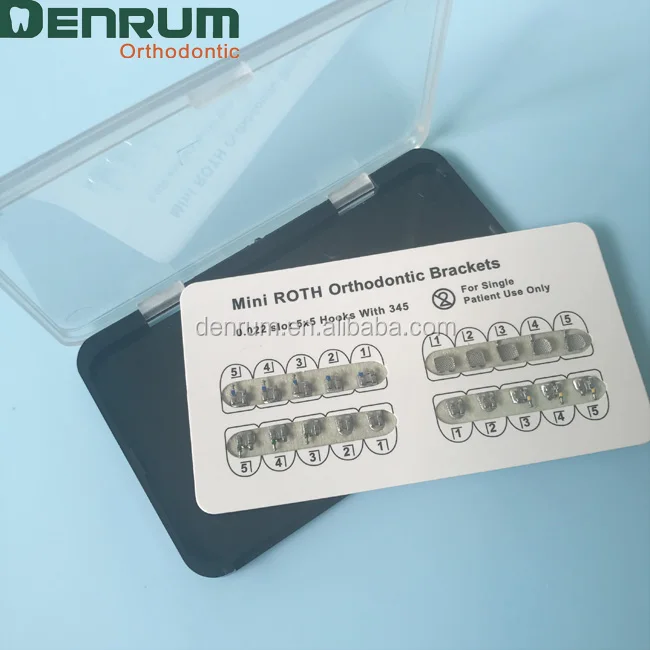 
Denrum dental orthodontic material brackets with sand blasted 