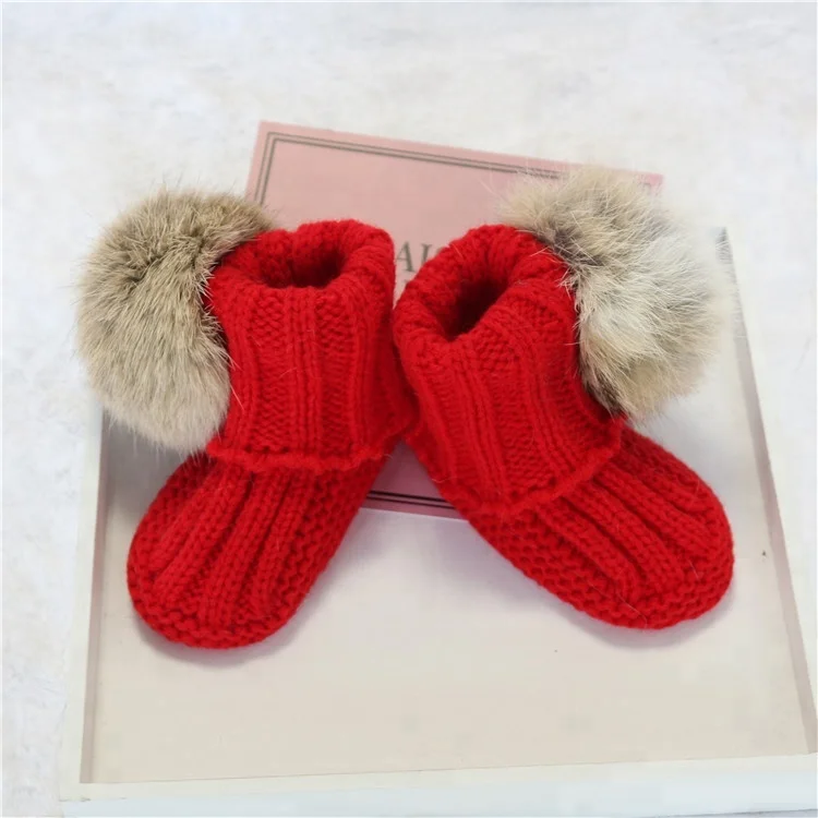 Charming Fashionable Soft Knitting Baby Booties Wholesale Crib Crochet Baby Shoes Pattern