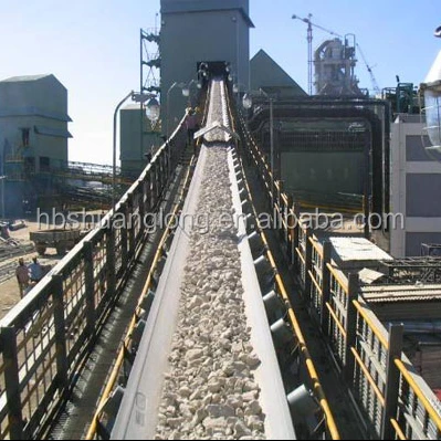 Polyester/nylon/cotton fabric reinforced rubber conveyor belt