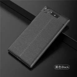 Mobile Phone Accessories Latest Litchi Leather Tpu Case For Sony Xperia XZ1 Cover