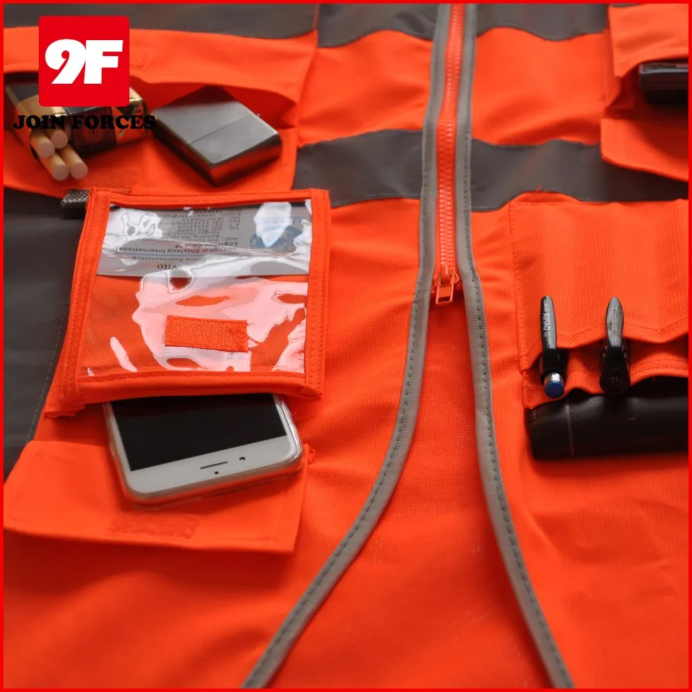 High quality construction vest safety vest with pockets