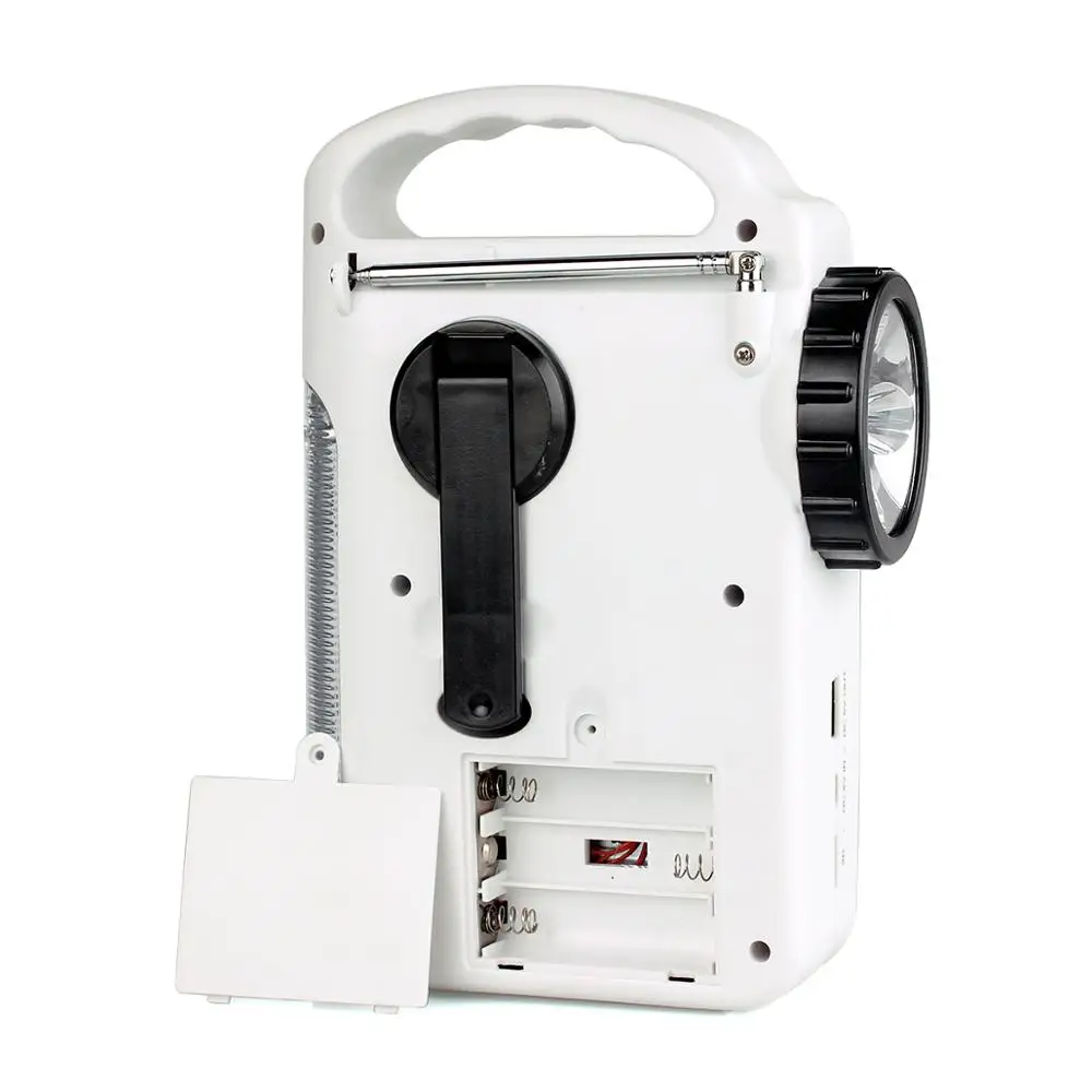 Portable Solar Hand Crank Blueto0th Speaker  FM AM Receiver Emergency Radio with Siren function