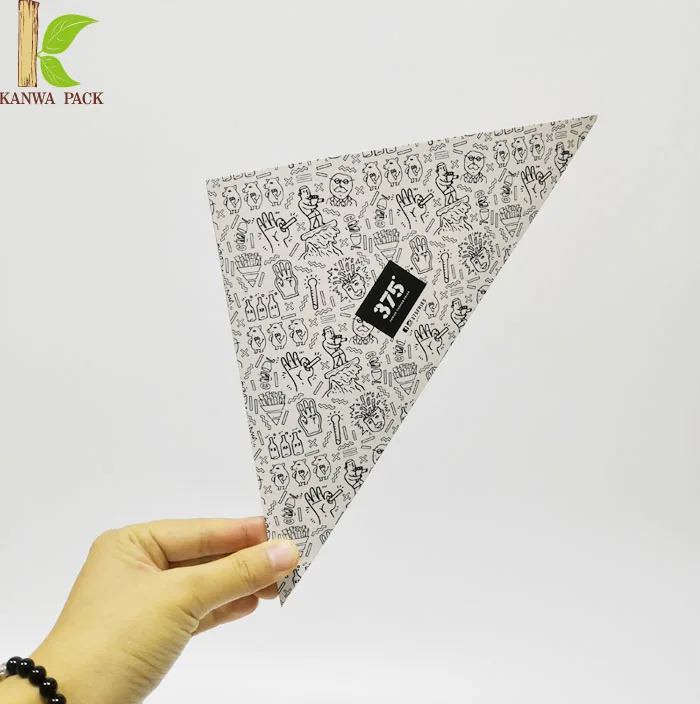 fancy biodegradable new style food grade paper packaging disposable paper cone fries paper cone