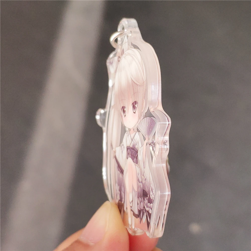 Free Sample Two Sides Print Custom Anime Acrylic Keychain Wholesale Character Keychain Keyring Standee Multifunction Keychain
