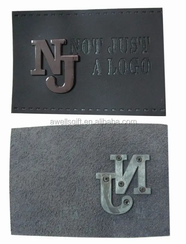 Factory Selling 3D Silicone Leather Patches Clothing Designer logo Clothing Leather Label Customization