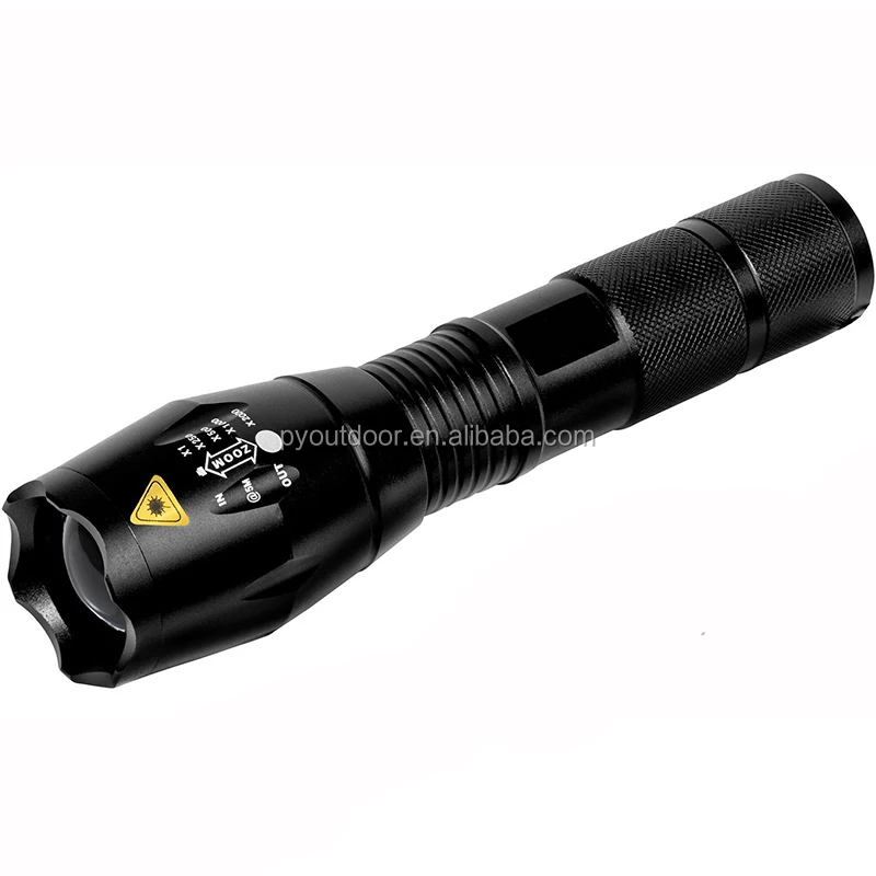 High quality self-defense T6 led bulb 1000lm handheld adjustable waterproof IPX5  rechargeable tactical led flashlight