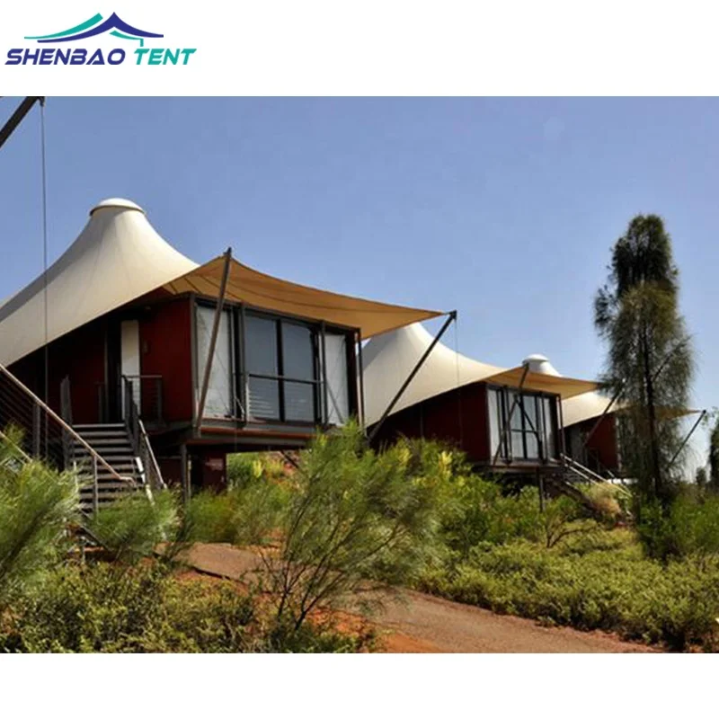 Роскошная высокопрочная архитектурная мембранная конструкция из ПВДФ для отеля