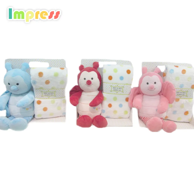 Милые мягкие игрушки животных одеяло плюшевые пчела подарочный набор