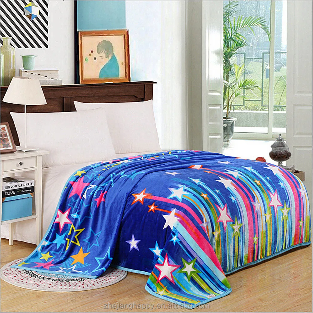 100% polyester Thick korean custom mink blanket China factory wholesale blanket