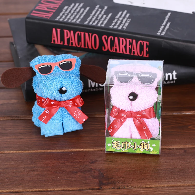 
Lovely Design Mini Dog Shape Cotton Cake Towel 
